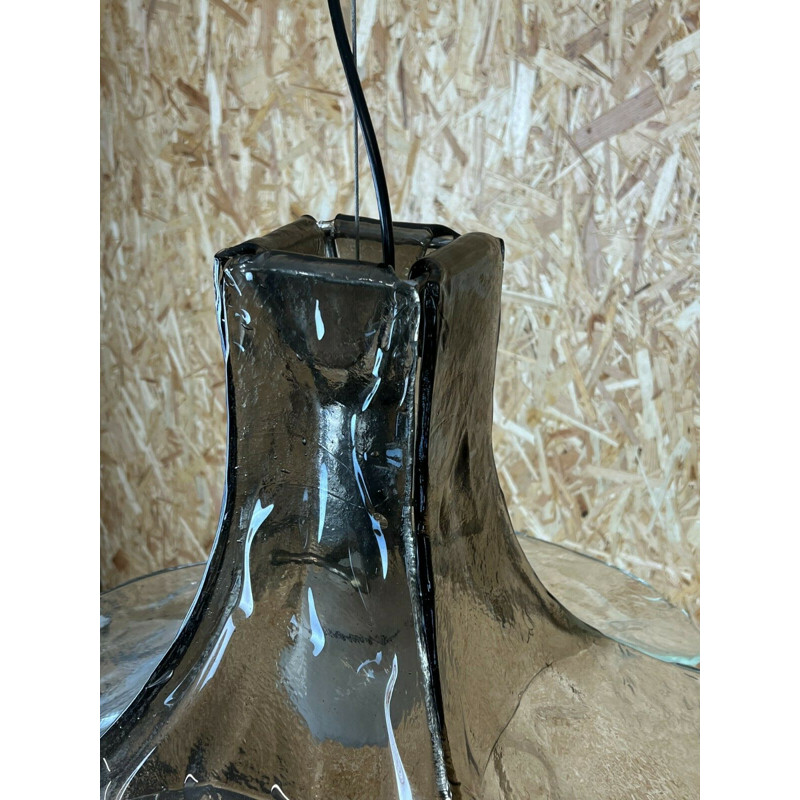 Vintage Murano glass pendant lamp by Carlo Nason for Mazzega, 1960-1970s
