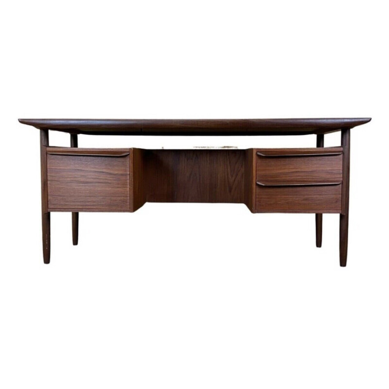 Vintage teak writing desk by Tijsseling for Propos Hulmefa, 1960-1970s