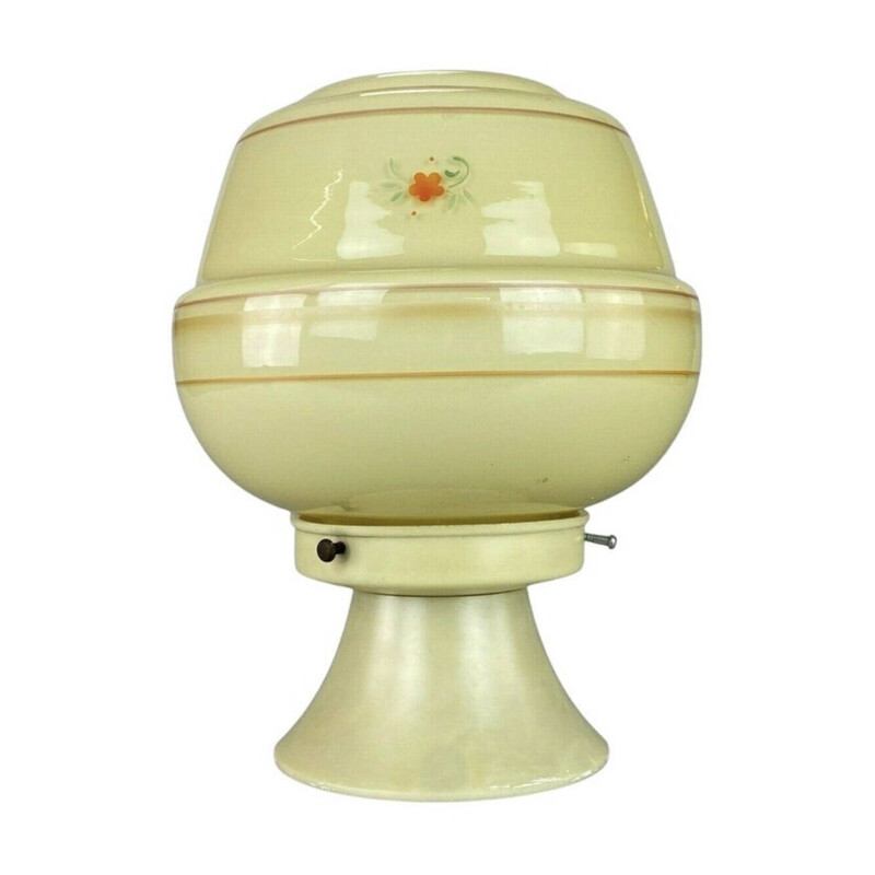 Lampada da soffitto in vetro vintage di Erco, 1960-1970