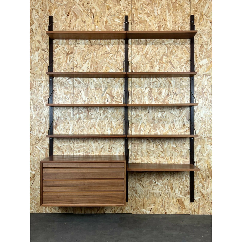 Vintage teak wall unit by Cado Poul, 1960-1970s