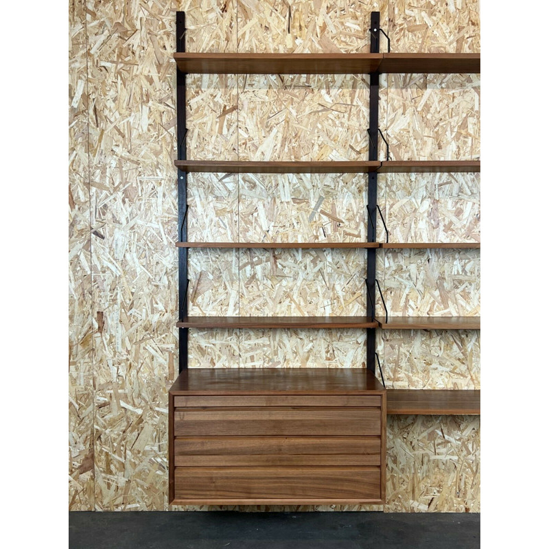 Vintage teak wall unit by Cado Poul, 1960-1970s