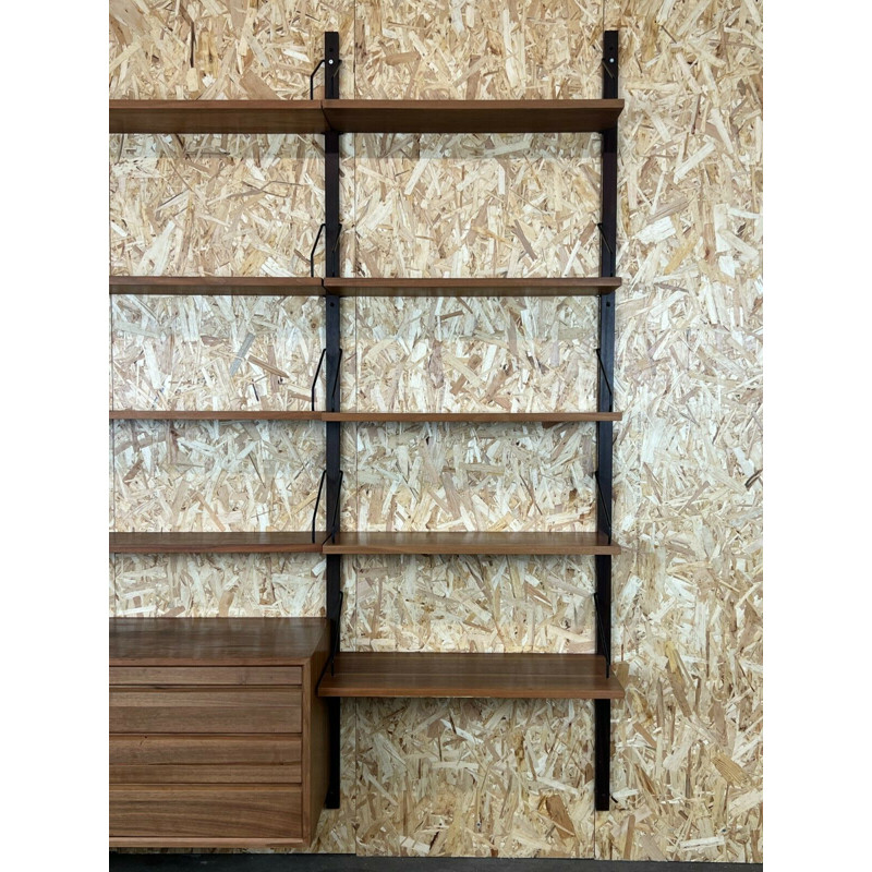 Vintage teak wall unit by Cado Poul, 1960-1970s