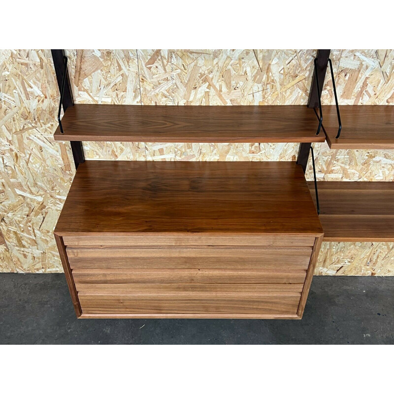 Vintage teak wall unit by Cado Poul, 1960-1970s