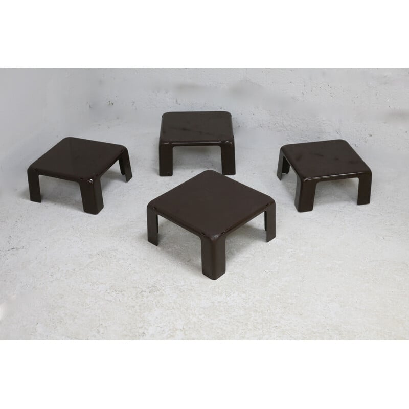 Tables gigognes vintage gatti par Mario Bellini pour C et B, Italie 1970