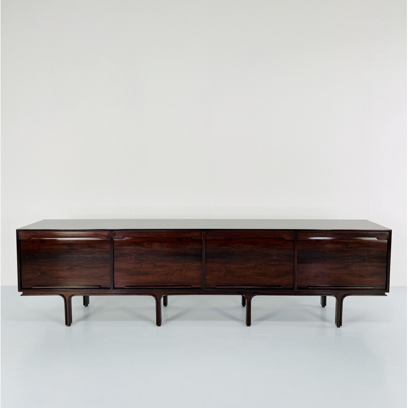Vintage wooden sideboard by Gianfranco Frattini for Bernini, Italy 1957