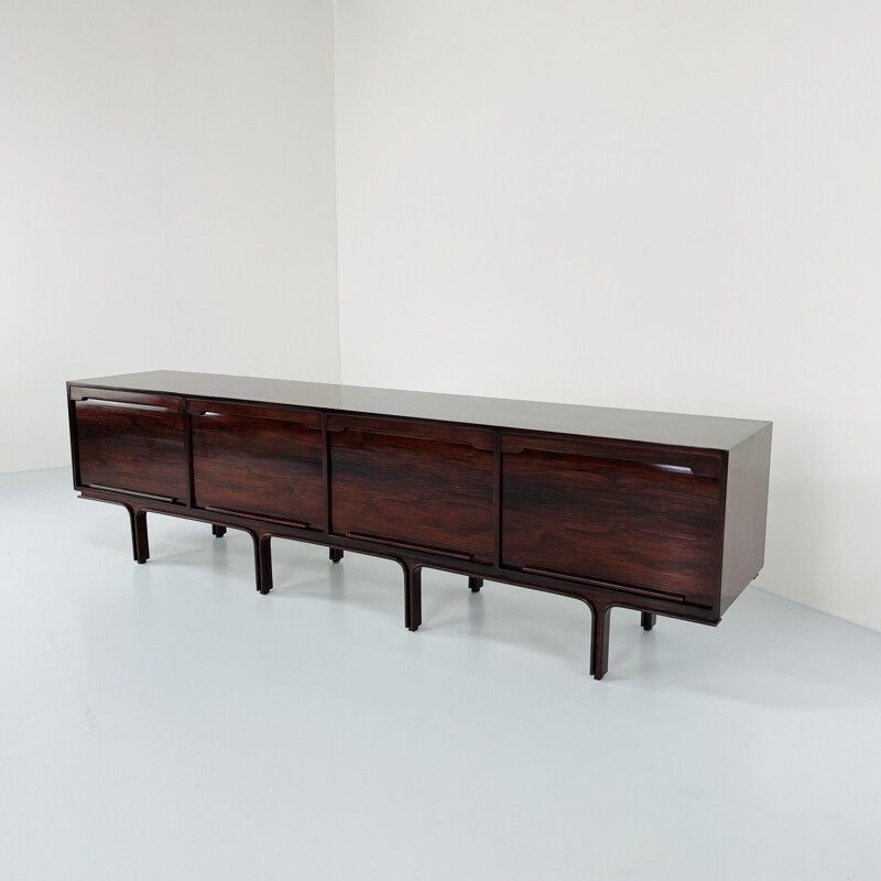 Vintage wooden sideboard by Gianfranco Frattini for Bernini, Italy 1957