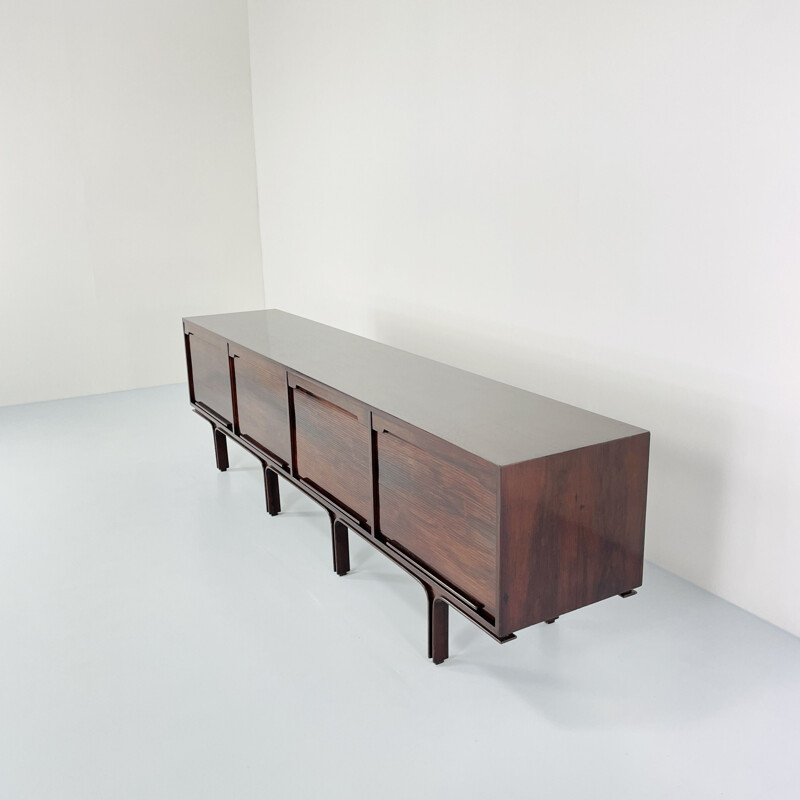 Vintage wooden sideboard by Gianfranco Frattini for Bernini, Italy 1957