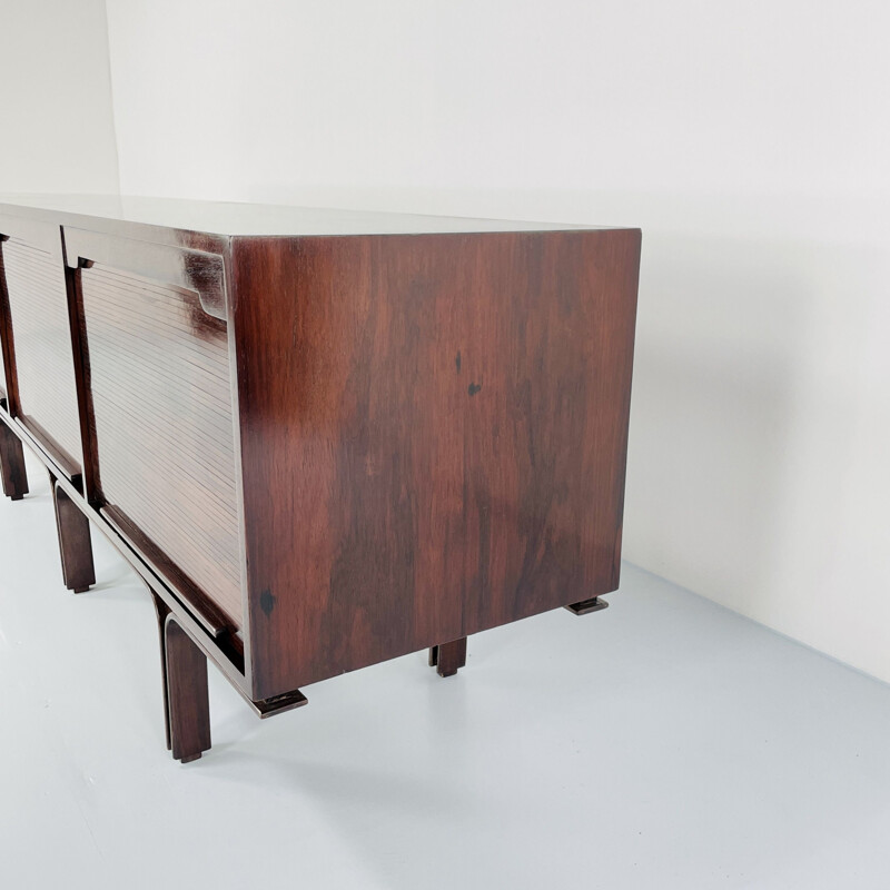 Vintage wooden sideboard by Gianfranco Frattini for Bernini, Italy 1957