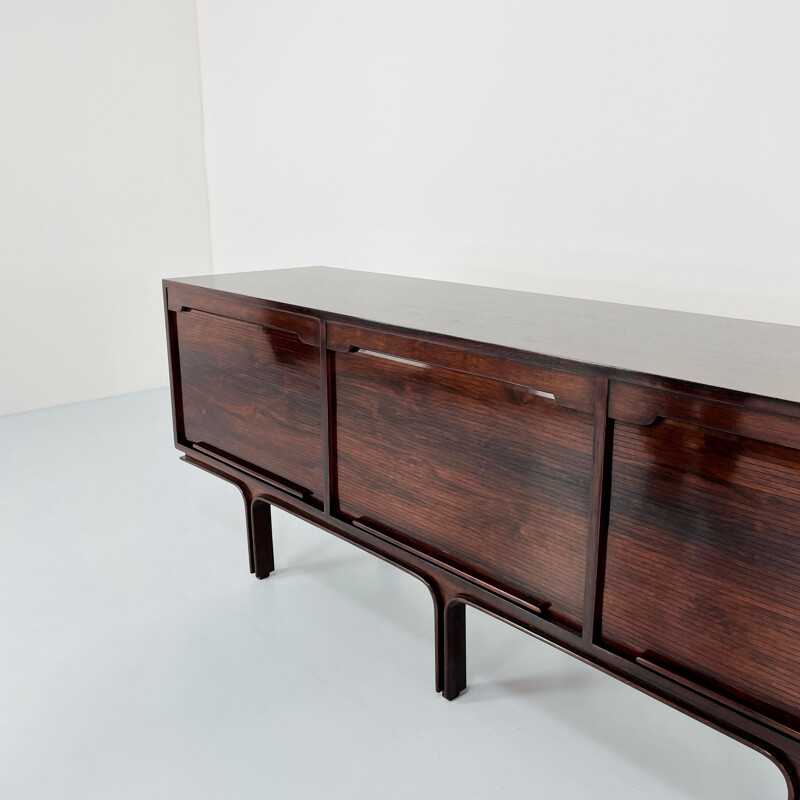 Vintage wooden sideboard by Gianfranco Frattini for Bernini, Italy 1957