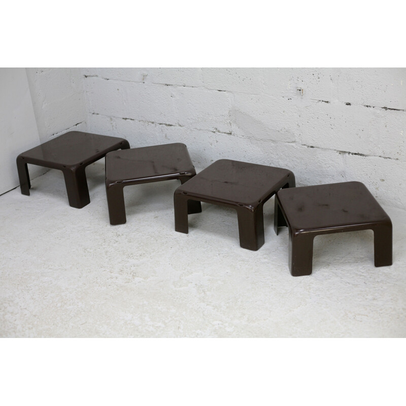 Vintage gatti nesting tables by Mario Bellini for C & B, Italy 1970