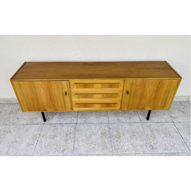 Vintage teak sideboard with two doors