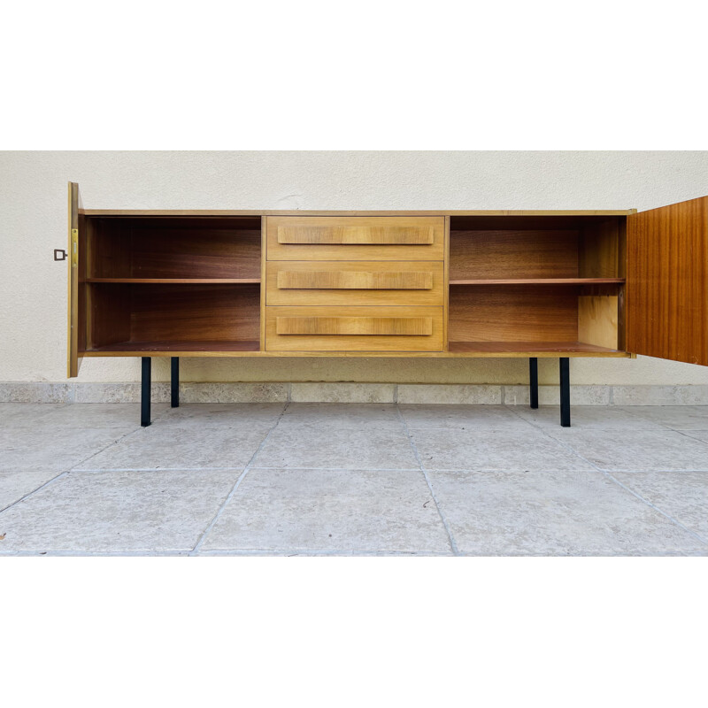 Vintage teak sideboard with two doors