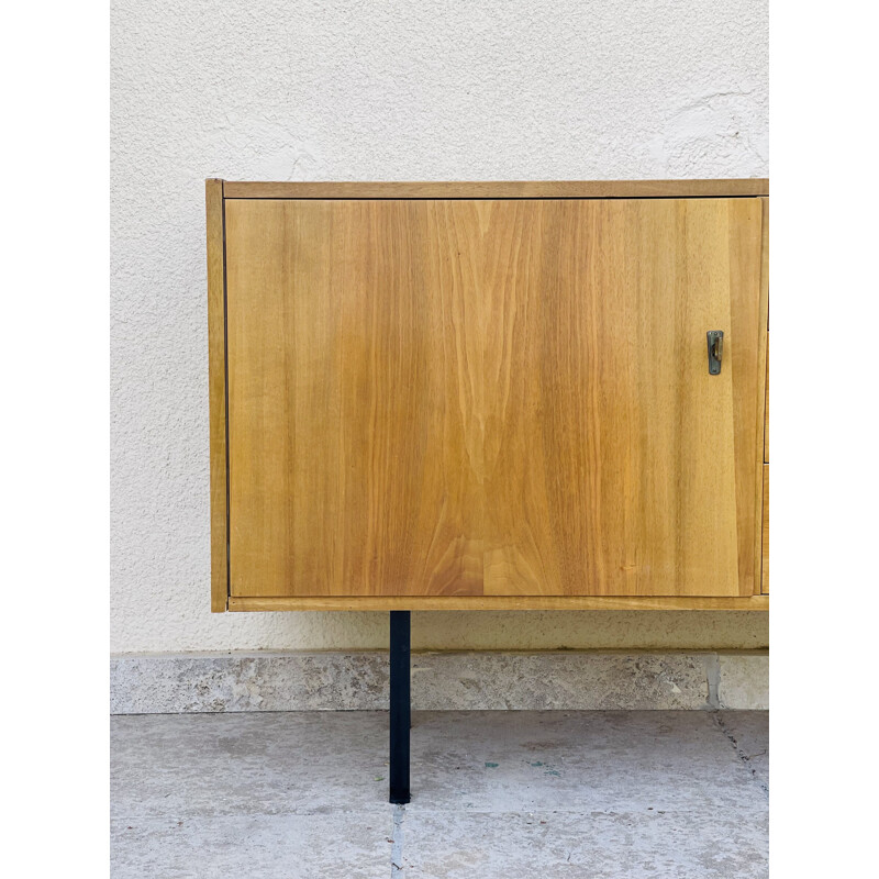 Vintage teak sideboard with two doors