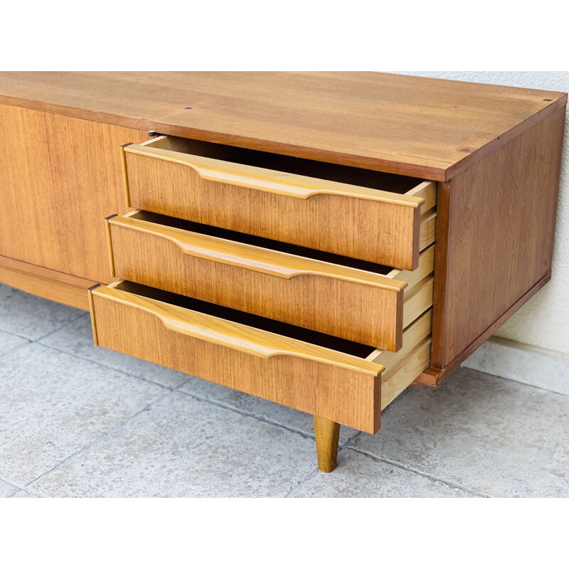 Enfilade scandinave vintage en teck, 1960