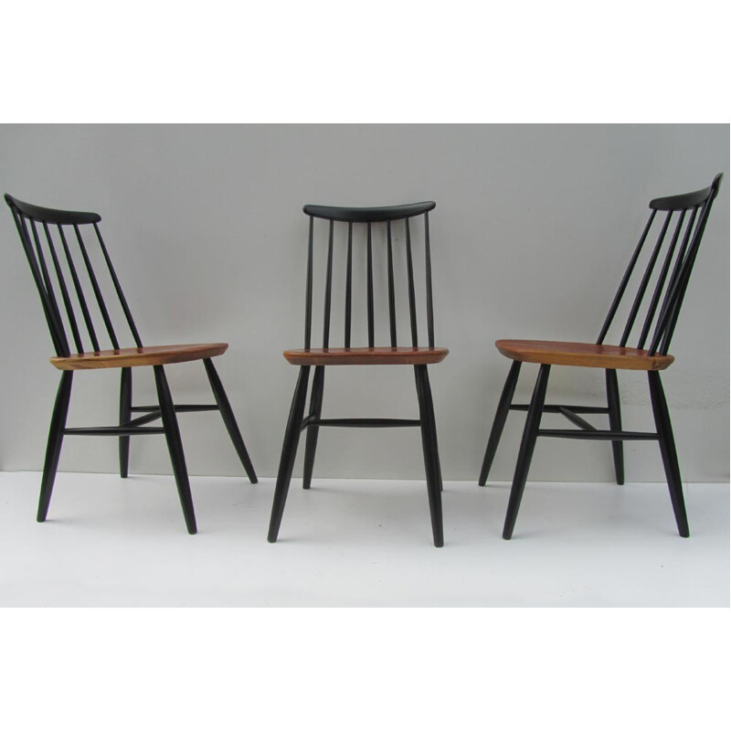 Suite de chaises scandinaves en bois - 1950