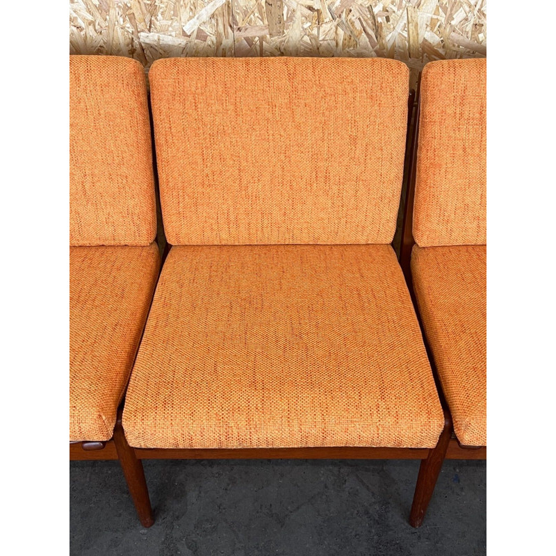 Vintage Teakholzsofa mit 3 Sitzplätzen von Svend Aage Eriksen für Glostrup, 1960-1970