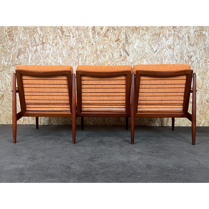 Vintage Teakholzsofa mit 3 Sitzplätzen von Svend Aage Eriksen für Glostrup, 1960-1970