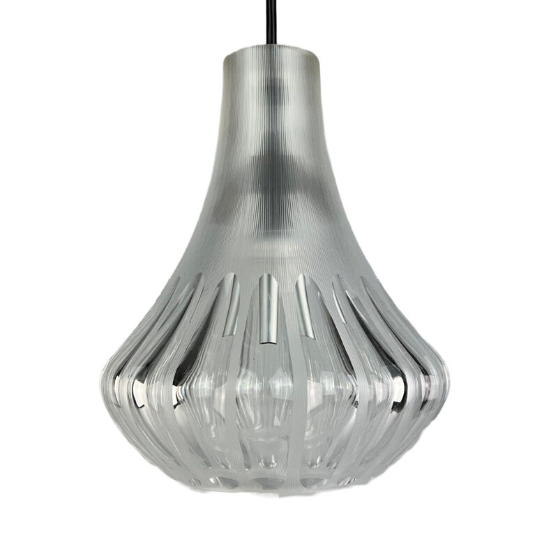 Vintage pendant lamp in glass by Peill & Putzler, 1960-1970s