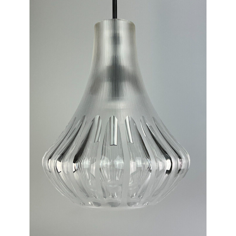 Vintage pendant lamp in glass by Peill & Putzler, 1960-1970s