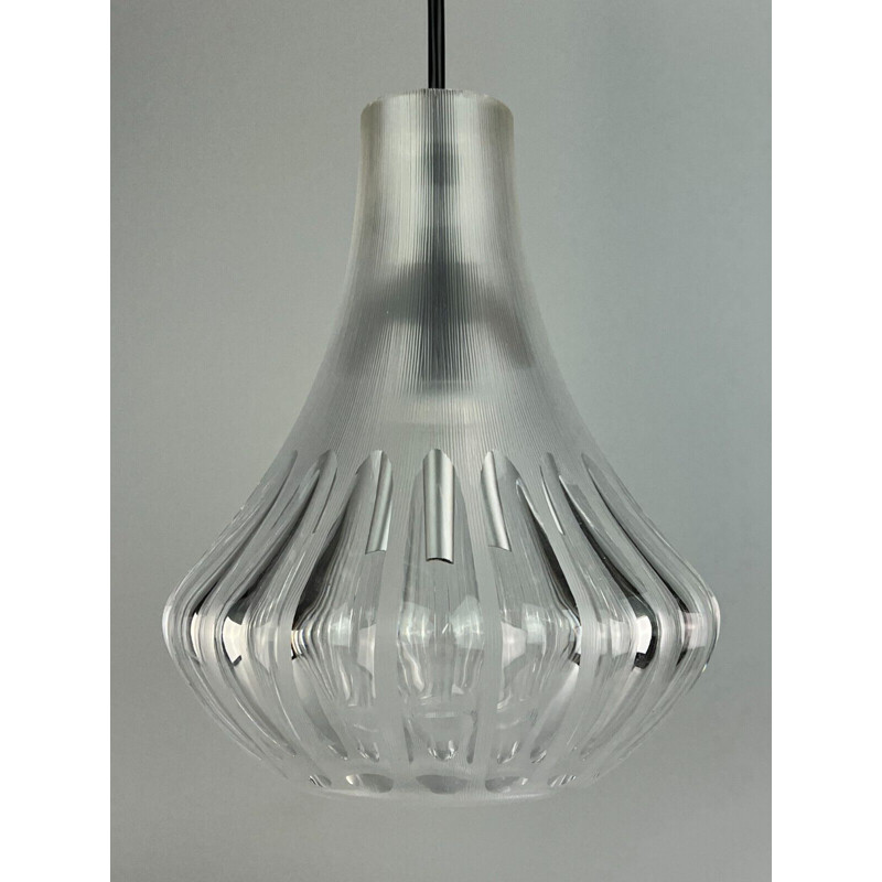 Vintage pendant lamp in glass by Peill & Putzler, 1960-1970s