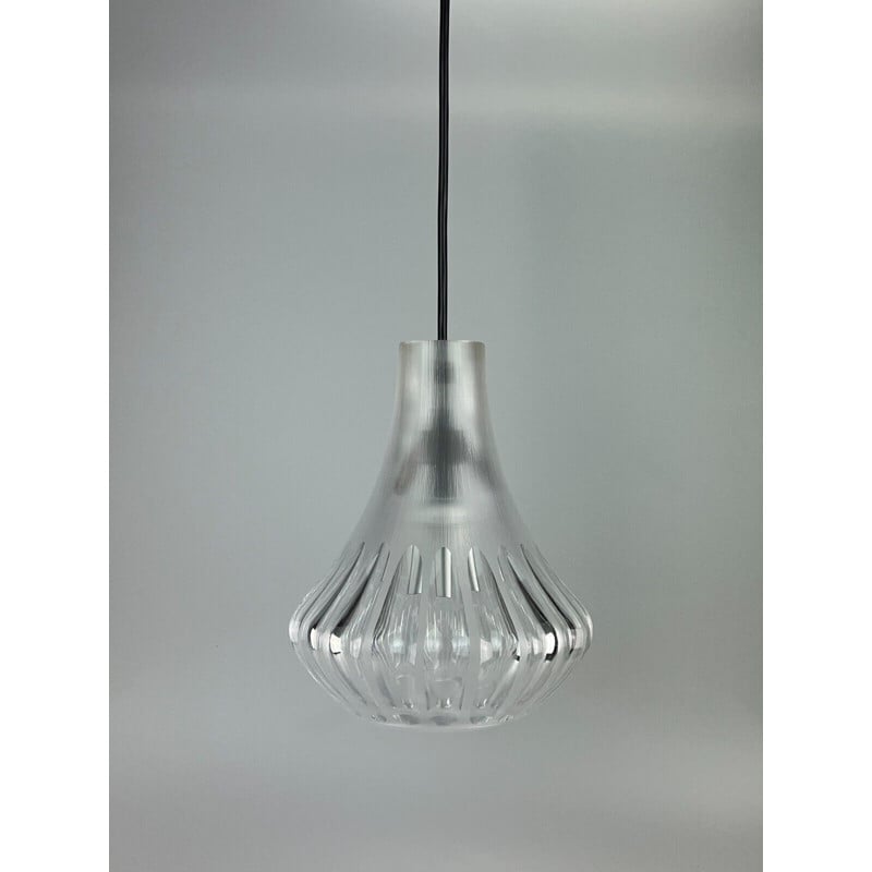 Vintage pendant lamp in glass by Peill & Putzler, 1960-1970s