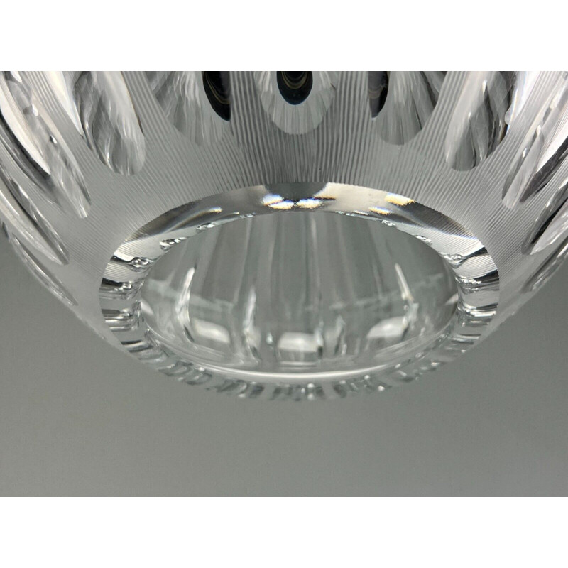 Vintage pendant lamp in glass by Peill & Putzler, 1960-1970s