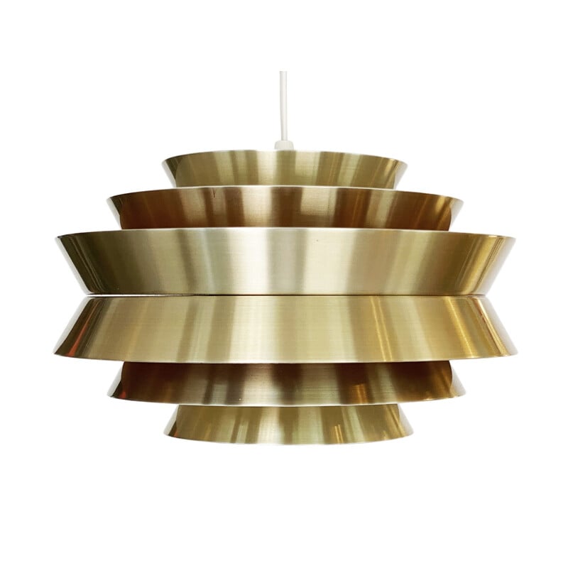 Vintage pendant lamp "Trava" by Carl Thore for Granhaga Metallindustri, Sweden 1970s