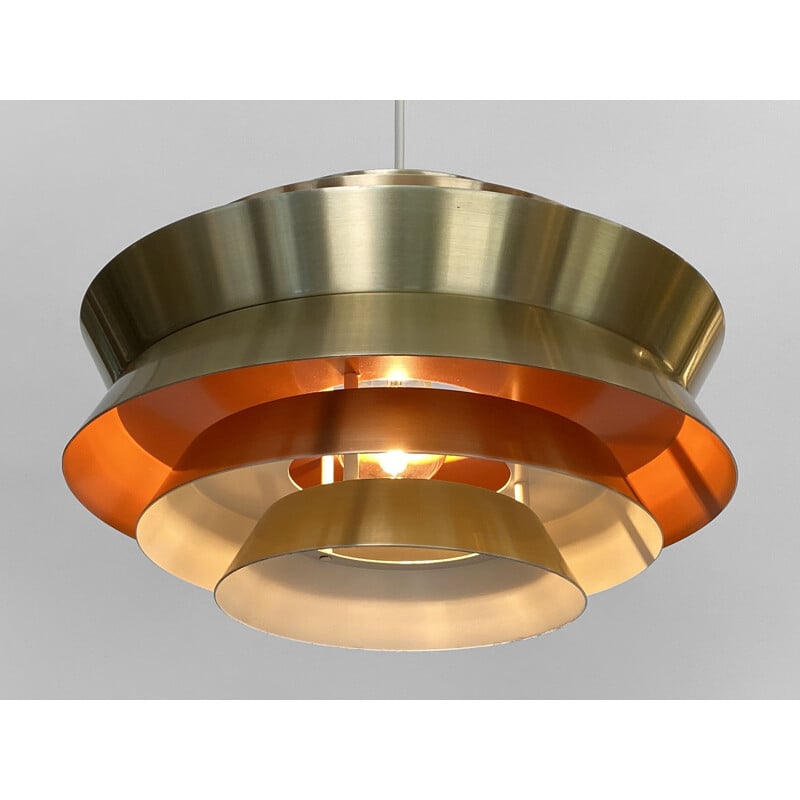 Vintage pendant lamp "Trava" by Carl Thore for Granhaga Metallindustri, Sweden 1970s