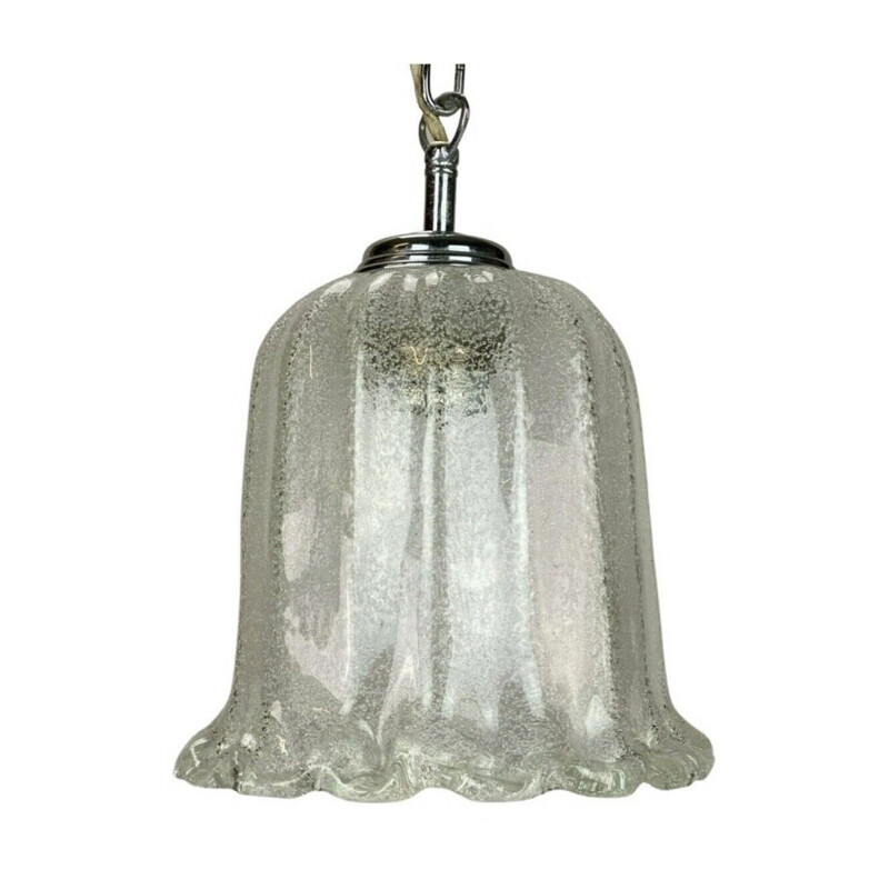 Vintage chroom en glazen kogelophanging, 1960-1970