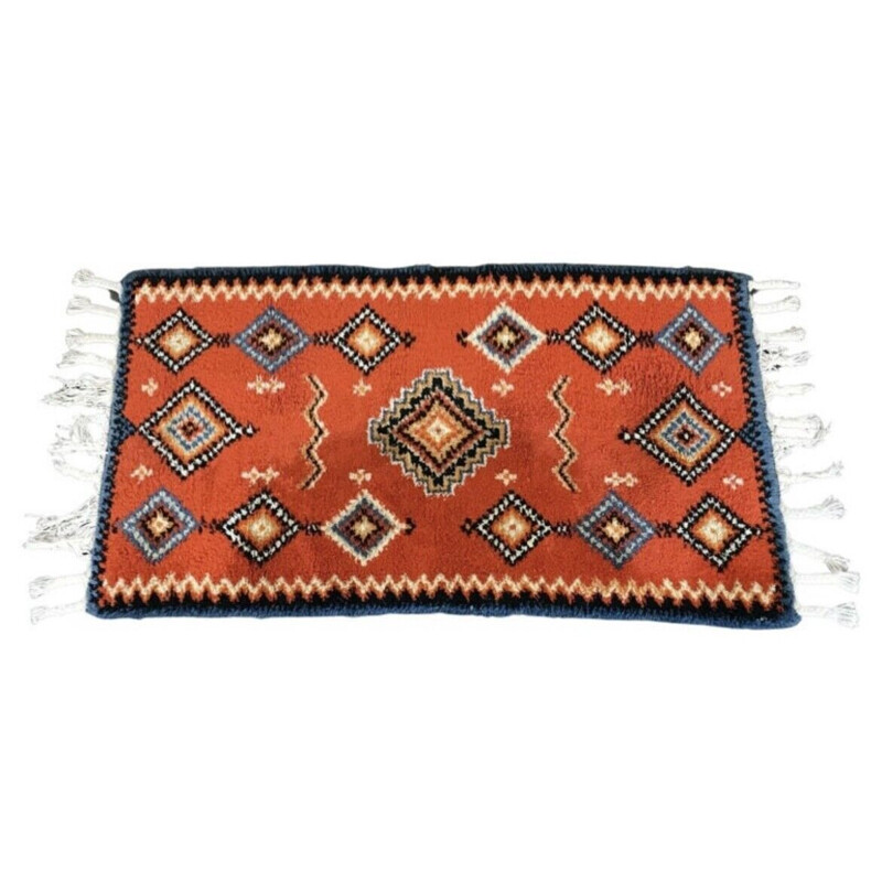 Vintage runner rug, 1960-1970s