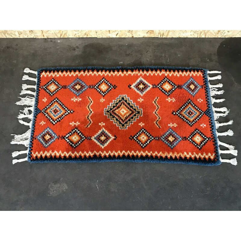 Vintage runner rug, 1960-1970s