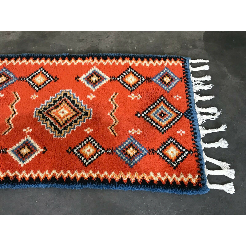 Vintage runner rug, 1960-1970s