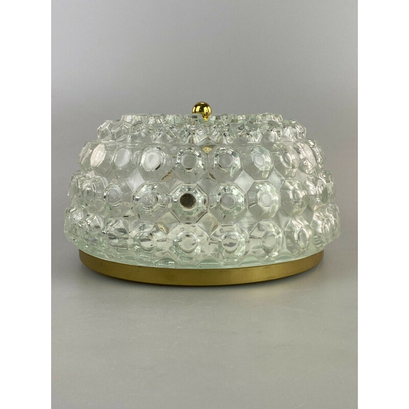 Vintage ceiling light by Glashütte Limburg, 1960