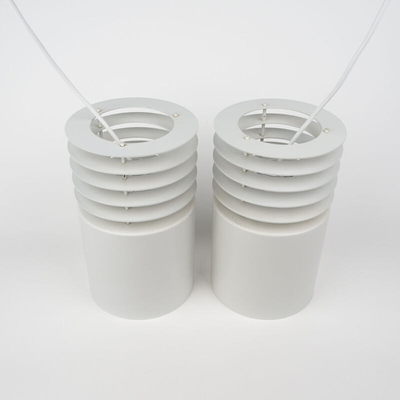 Pair of vintage Hydra 1 pendant lamps by Jo Hammerborg for Fog og Morup, 1973