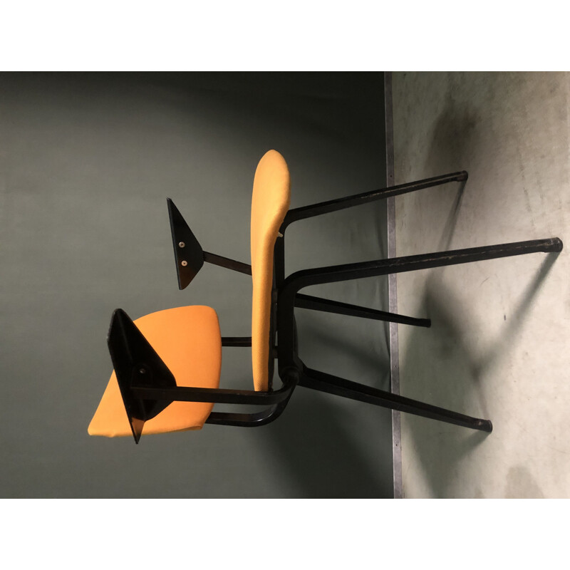 Set van 4 vintage Revolt stoelen van Friso Kramer