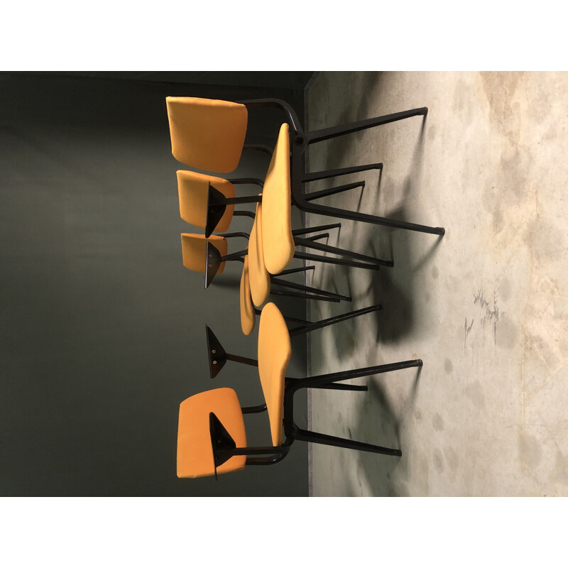 Set of 4 vintage Revolt chairs by Friso Kramer