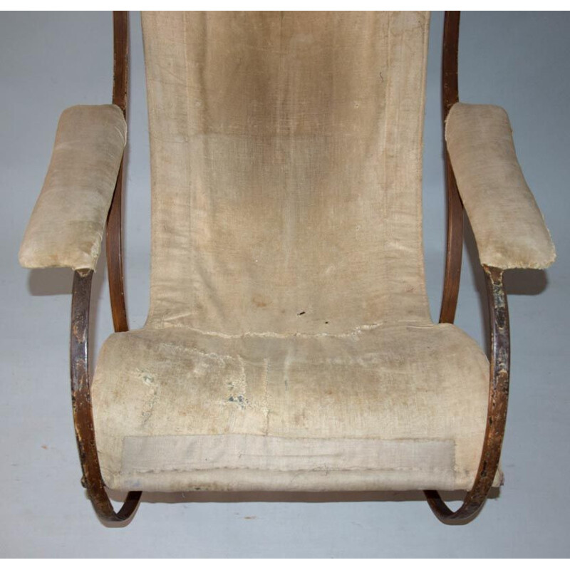 Chaise à bascule vintage par Peter Cooper pour R.W. Winfield Co, Angleterre