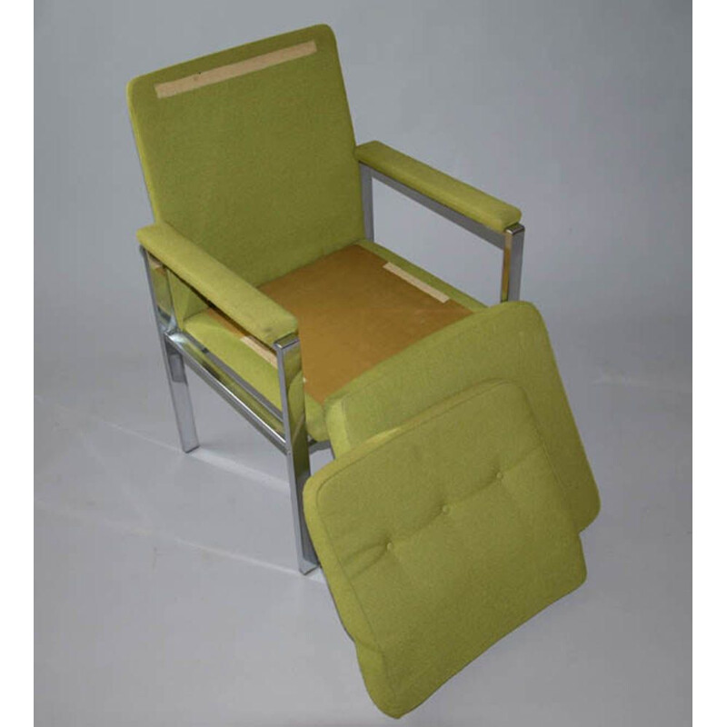 Paire de fauteuils vintage chromés par Milo Baughman, 1970