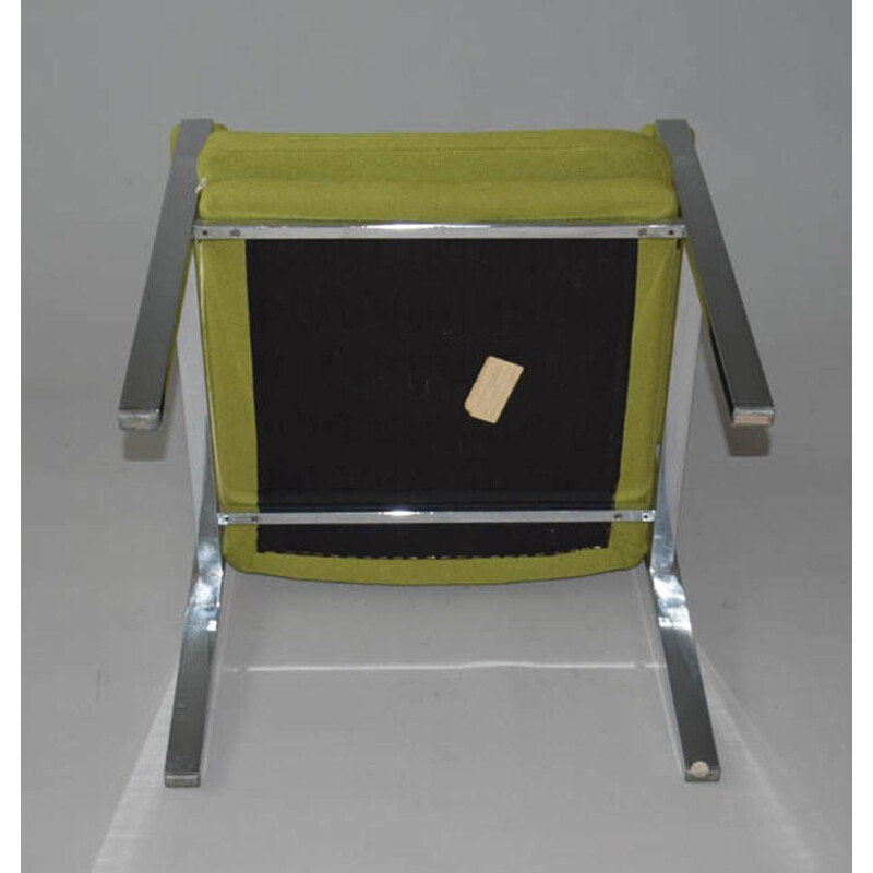 Paire de fauteuils chromés vintage par Milo Baughman, 1970