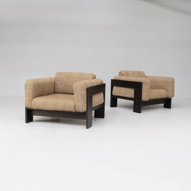 Pair of vintage "Bastiano" armchairs by Afra & Tobia Scarpa for Gavina, 1960s