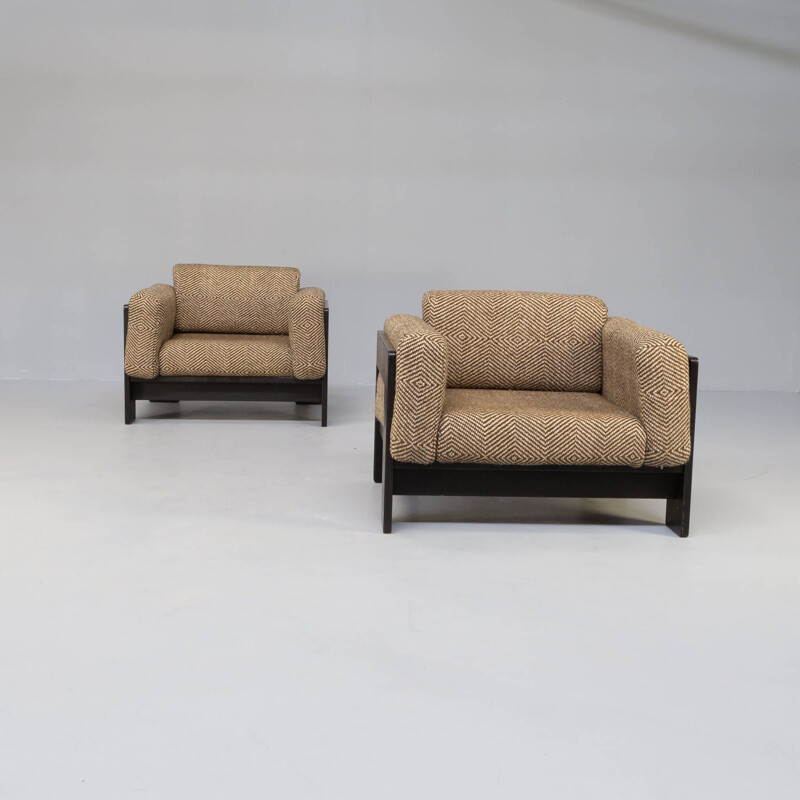 Pair of vintage "Bastiano" armchairs by Afra & Tobia Scarpa for Gavina, 1960s