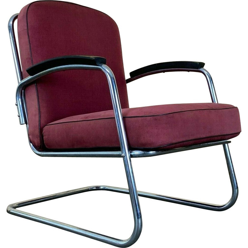 Vintage Bauhaus cantilever armchair Mauser, 1940-1950s