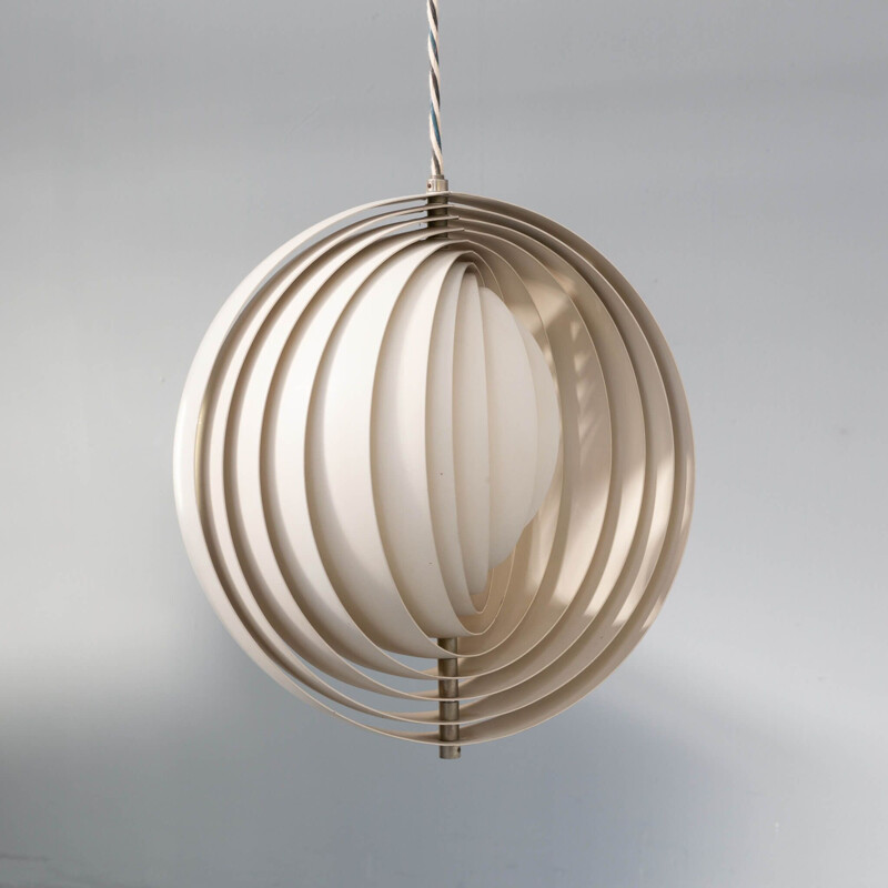 Vintage "maan" hanglamp van Verner Panton voor Louis Poulson, 1960