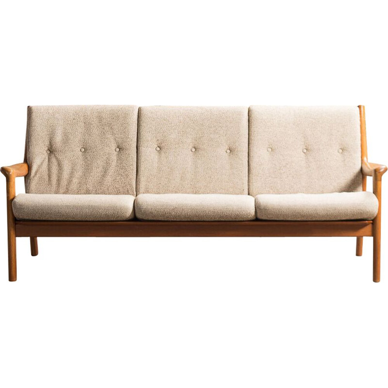 Vintage Danish 3-seater teak sofa by Gustav Thams for Uldum Mobelfabrik, 1960