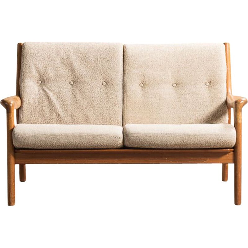 Vintage Danish 2-seater teak sofa by Gustav Thams for Uldum Mobelfabrik, 1960