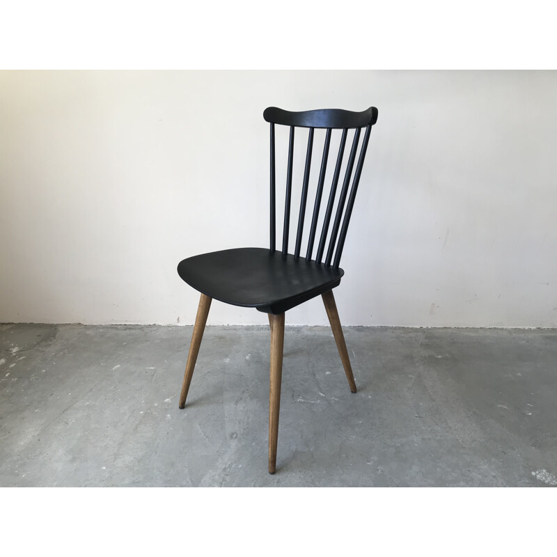 Set of 6 vintage bistro chairs Menuet by Baumann, 1970