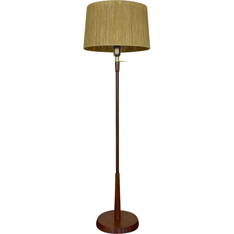 Vintage teakhouten vloerlamp van Temde, 1960-1970