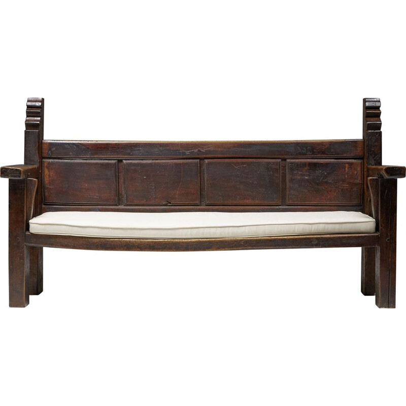 Vintage rustic wooden bench