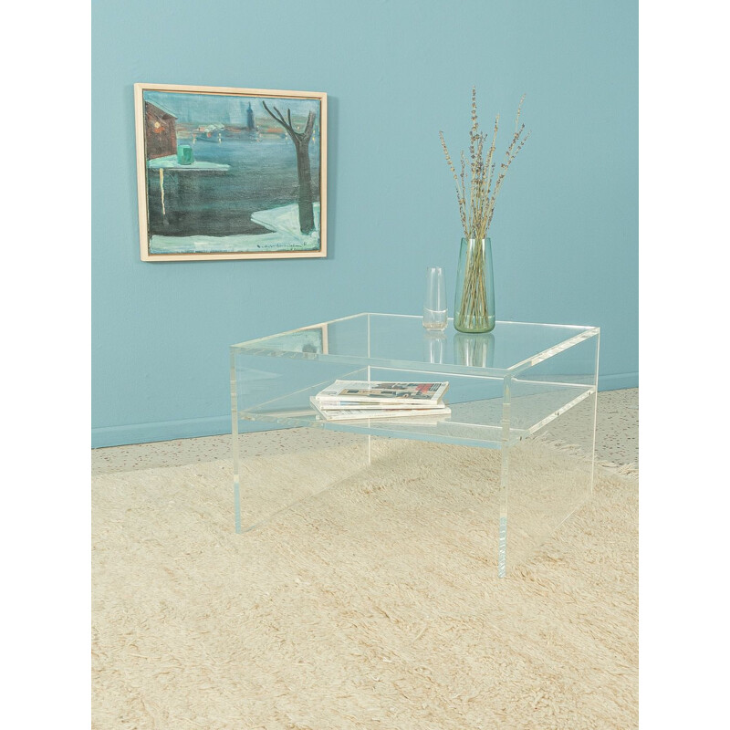 Vintage coffee table in acrylic glass, Germany 1960