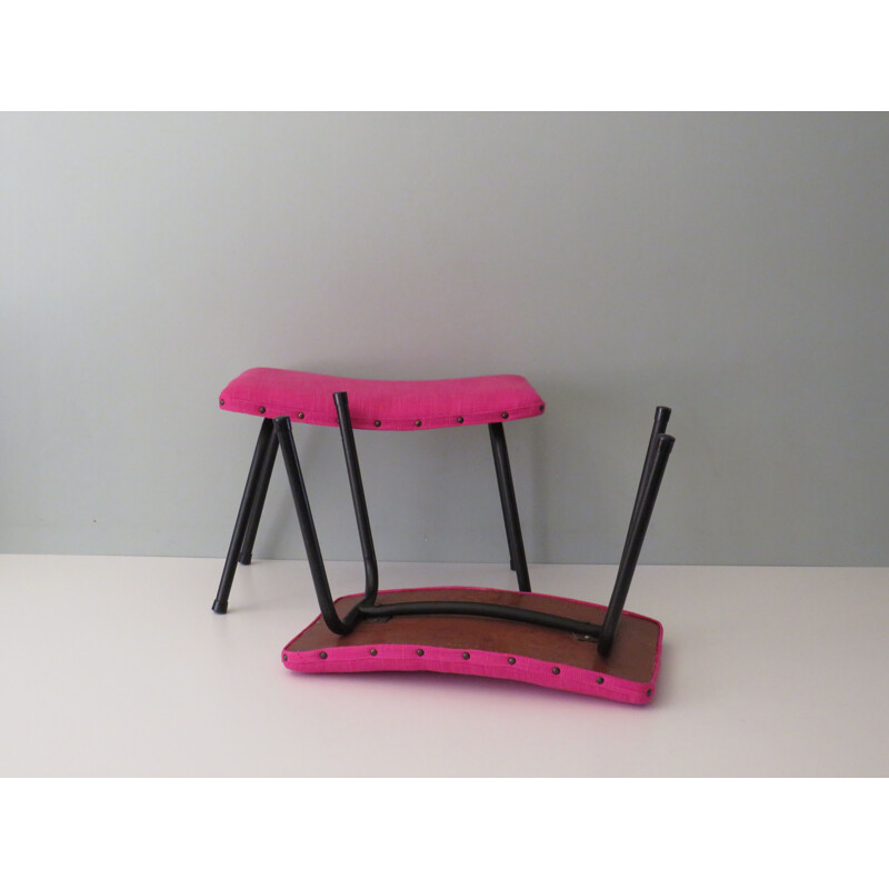 Pair of vintage footrests by Pierre Guariche for Meurop, Belgium 1950-1960s